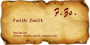 Feith Zsolt névjegykártya